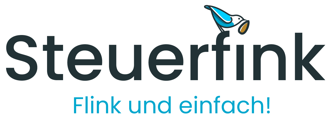 Logo Steuerfink mit claim